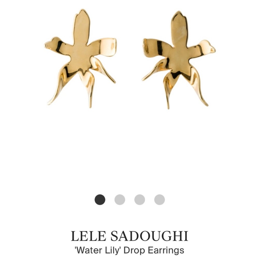 Lele Sadoughi Water Lily Earrings